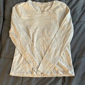 J. Crew Heather Cream Girlfriend Tee